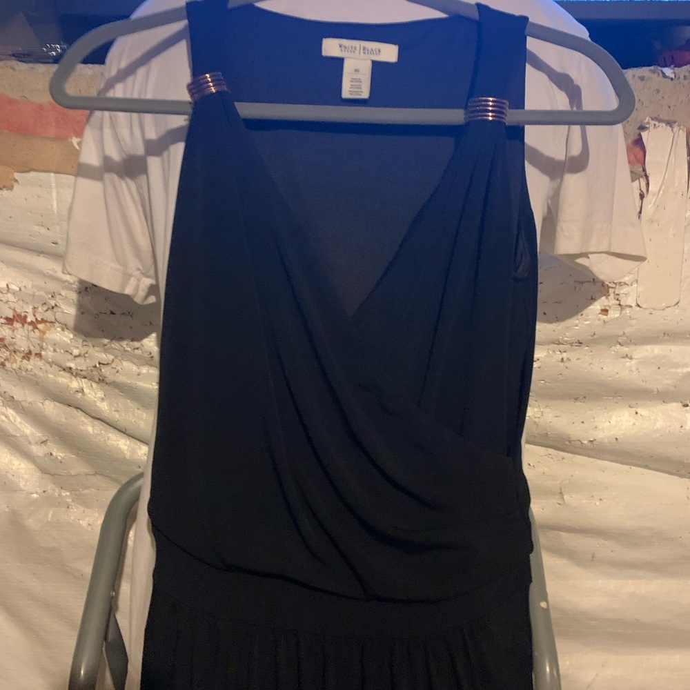 White House Black Market Strapless Black Dress